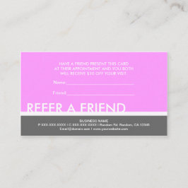 Tarjetas simples de color rosa claro gris para rec