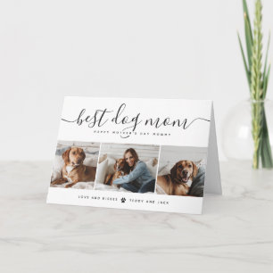 Tarjetas simples de Día de la Madre de perro Masco