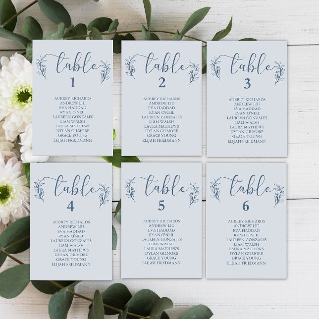 Tarjetas simples de la tabla de asientos del Boda  (Subido por el creador)
