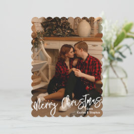 Tarjetas simples de Navidades modernas, foto perso