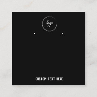 Tarjetas simples de pantalla Minimalista en negro 