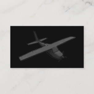 Tarjetas simples de personalizado de plano de héli