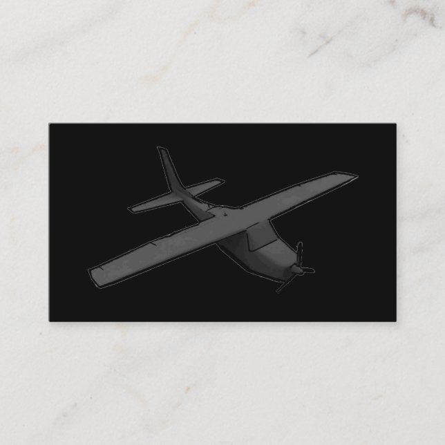Tarjetas simples de personalizado de plano de héli (Anverso)
