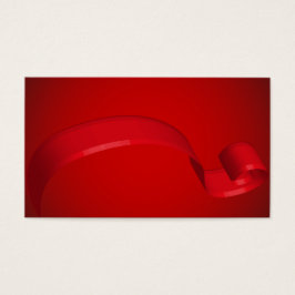 Tarjetas simples de regalo de cinta roja