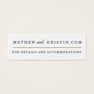 Tarjetas simples de sitios web de Boda