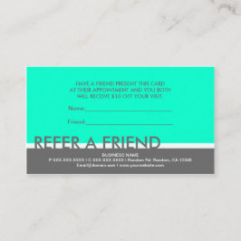 Tarjetas simples gris azul verdoso para referir un