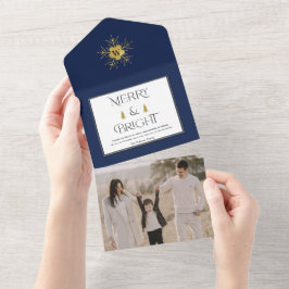 Tarjetas simples y modernas para Navidades merry y