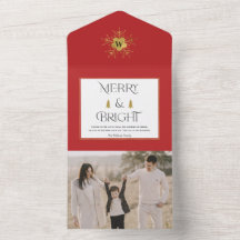 Tarjetas simples y modernas para Navidades merry y