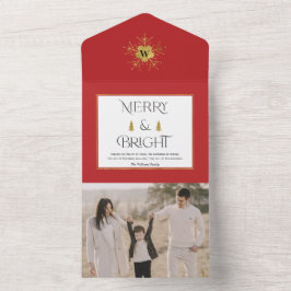 Tarjetas simples y modernas para Navidades merry y