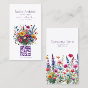 Tarjetas Sinfónicas-Comerciales de Flores Silvestr