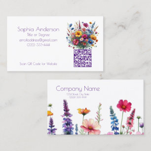 Tarjetas Sinfónicas-Comerciales de Flores Silvestr