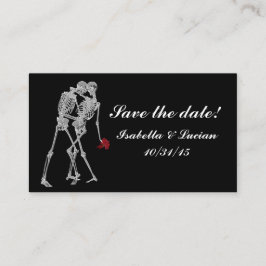 Tarjetas Skeleton Bride y Groom RSVP