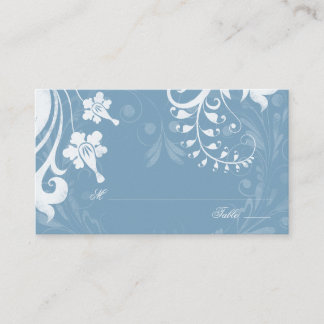 Tarjetas Sky Blue White Floral Boda