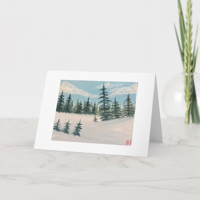 Tarjetas Snowley Evergreen Valley Note (Anverso)