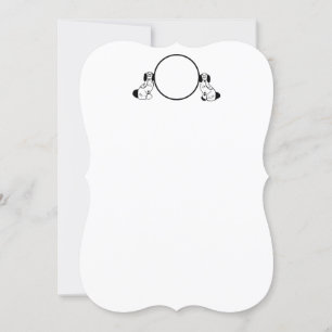 Tarjetas Staffordshire Chinoiserie Dog Note