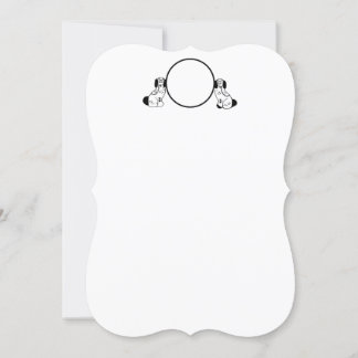 Tarjetas Staffordshire Chinoiserie Dog Note