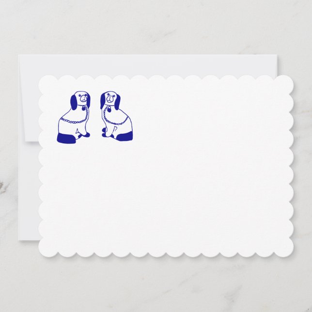 Tarjetas Staffordshire Dog Note y Stationis (Anverso)