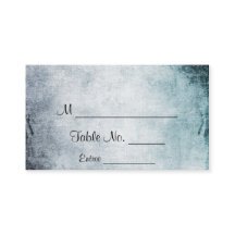 Tarjetas Steampunk Verde azulada Heart Boda Place