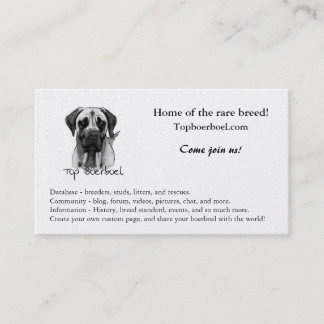 Tarjetas superiores del boerboel