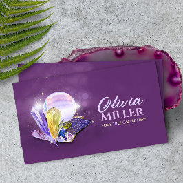 Tarjetas Tarot / Oracle con bola de cristal y Crys