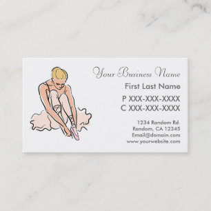 Tarjetas tradicionales de bailarina de ballet rosa