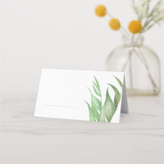 Tarjetas Tropical Palm Leaf Place