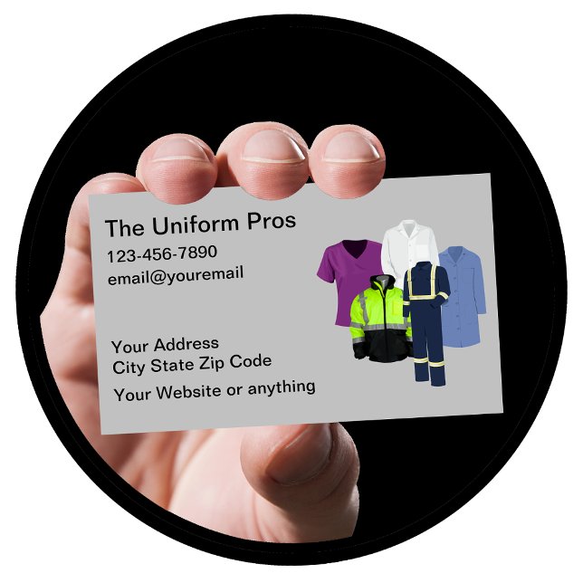Tarjetas uniformes de trabajo para proveedores (Subido por el creador)