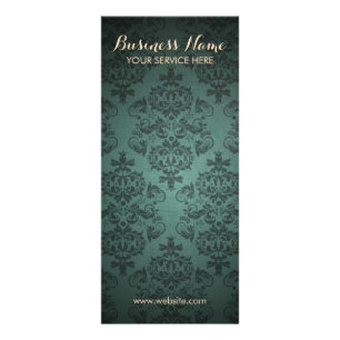Tarjetas verde azuladas con clase del estante del