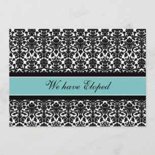 Tarjetas verde azuladas de la invitación de la