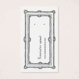 Tarjetas verticales blancas de la parte posterior