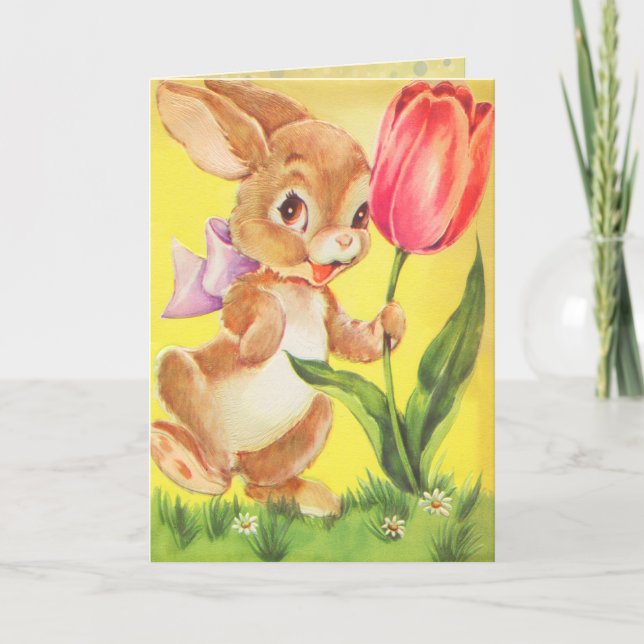Tarjetas Vinage Easter para niños (Anverso)