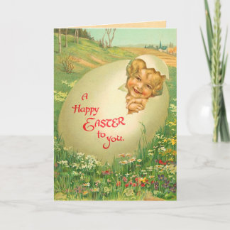 Tarjetas Vinage Easter para niños