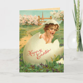 Tarjetas Vinage Easter para niños