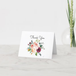 Tarjetas Vintage de Flores de Acuarela de Agradeci