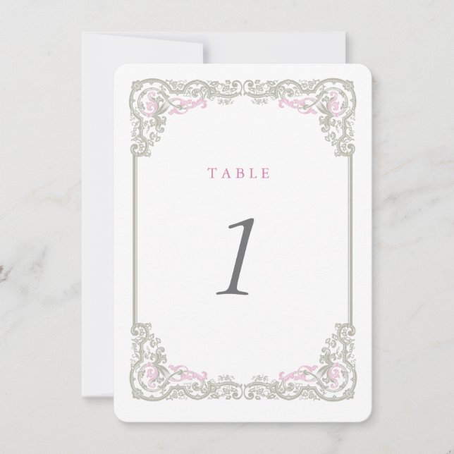 Tarjetas vintage Glam Table (Anverso)