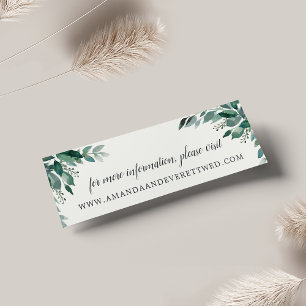 Tarjetas web de Abundant Foliage Boda   Mini