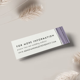 Tarjetas web de Boda de la línea | Gray Lilac