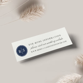 Tarjetas web de Boda de monograma color personaliz