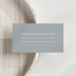 Tarjetas web de Boda de pizarra azul