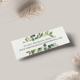 Tarjetas web del Boda Eucalyptus Grove