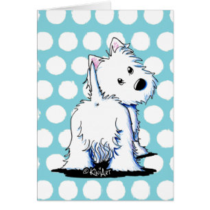 Tarjetas Westie Fluffybutt
