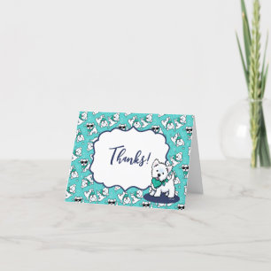 Tarjetas Westie Gracias