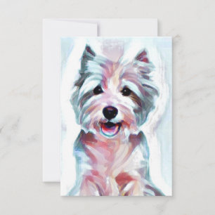 Tarjetas Westie Note