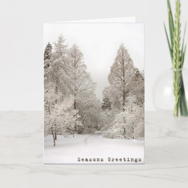 Tarjetas Winter Wonderland Tarjetas Seasons Greeti (Anverso)