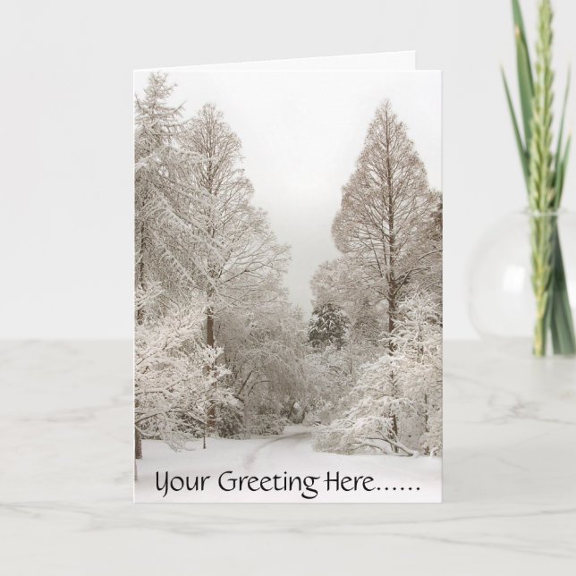 Tarjetas Winter Wonderland Tarjetas Seasons Greeti (Anverso)