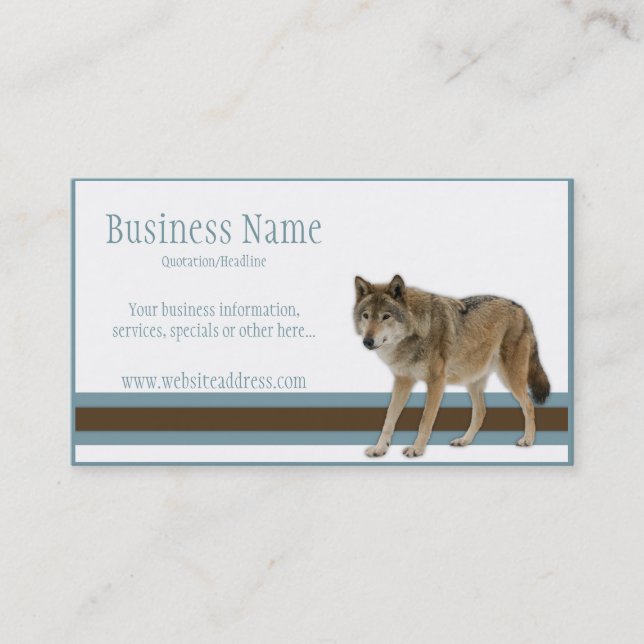 Tarjetas Wolf Business (Anverso)