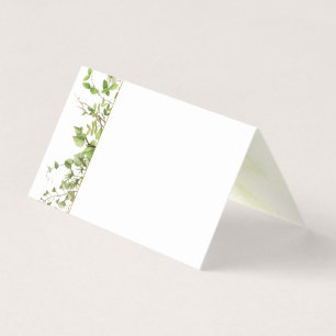 Tarjetas Woodland Greenery Place
