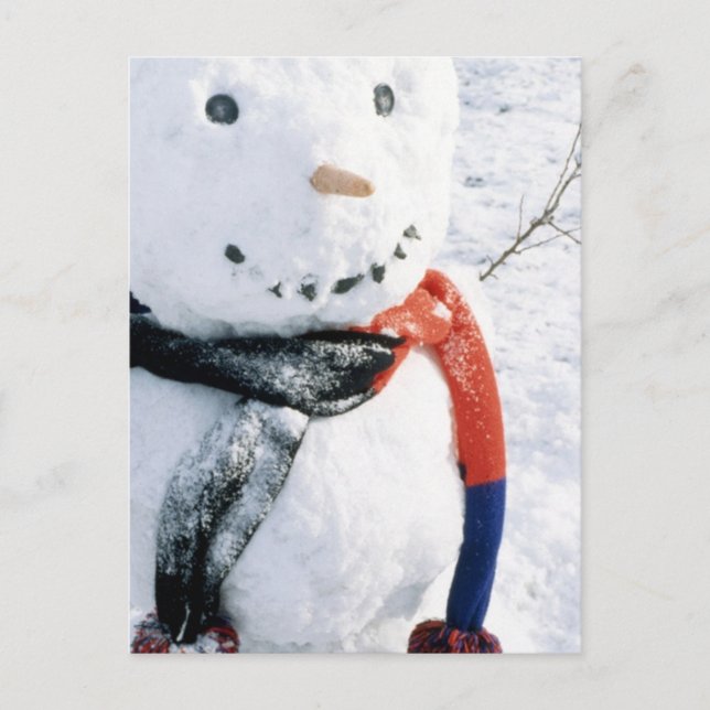 Tarjetas y Pegatinas de invierno para Snowman (Anverso)