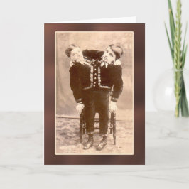 Tarjetas y postales Conjoined del vintage de los