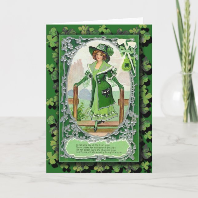 Tarjetas y postales de felicitación del día de St (Anverso)